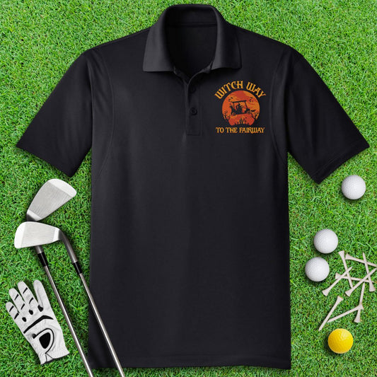 Witch Way To The Fairway Polo Shirt - TeeHee Golf Gear