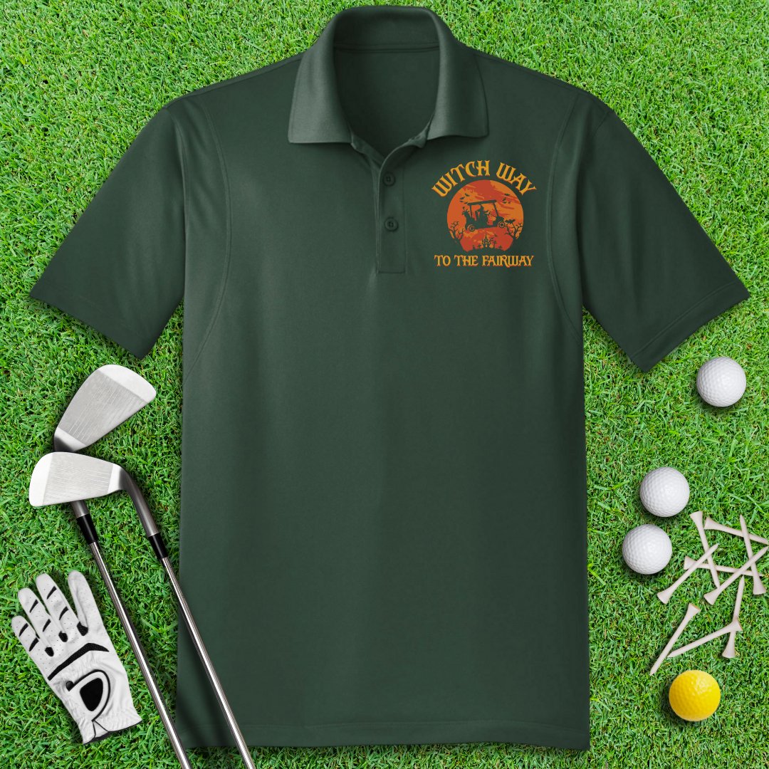 Witch Way To The Fairway Polo Shirt - TeeHee Golf Gear
