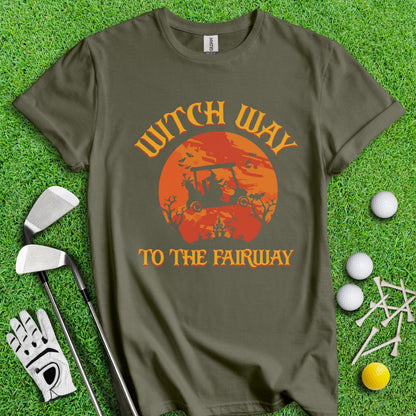 Witch Way To The Fairway T-Shirt - TeeHee Golf Gear