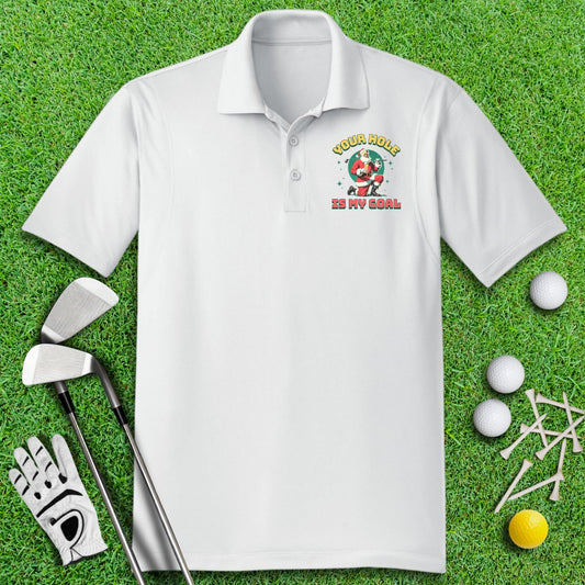 Your Hole Is My Goal Polo Shirt - TeeHee Golf Gear