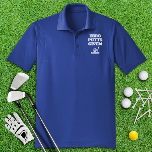 Zero Putts Given Funny Golf Polo Shirt - TeeHee Golf Gear